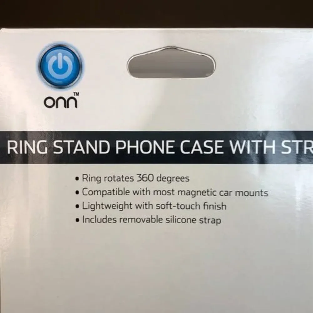 ONN Ring Stand Phone Case With Strap for iPhone X/Xs Lot of 3 Black New Sealed